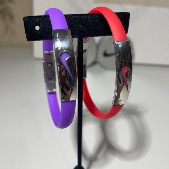 Unisex Nike Sport Silicone Wristbands Bracelet Stainless Steel Clasp Wit… - Picture 13 of 16